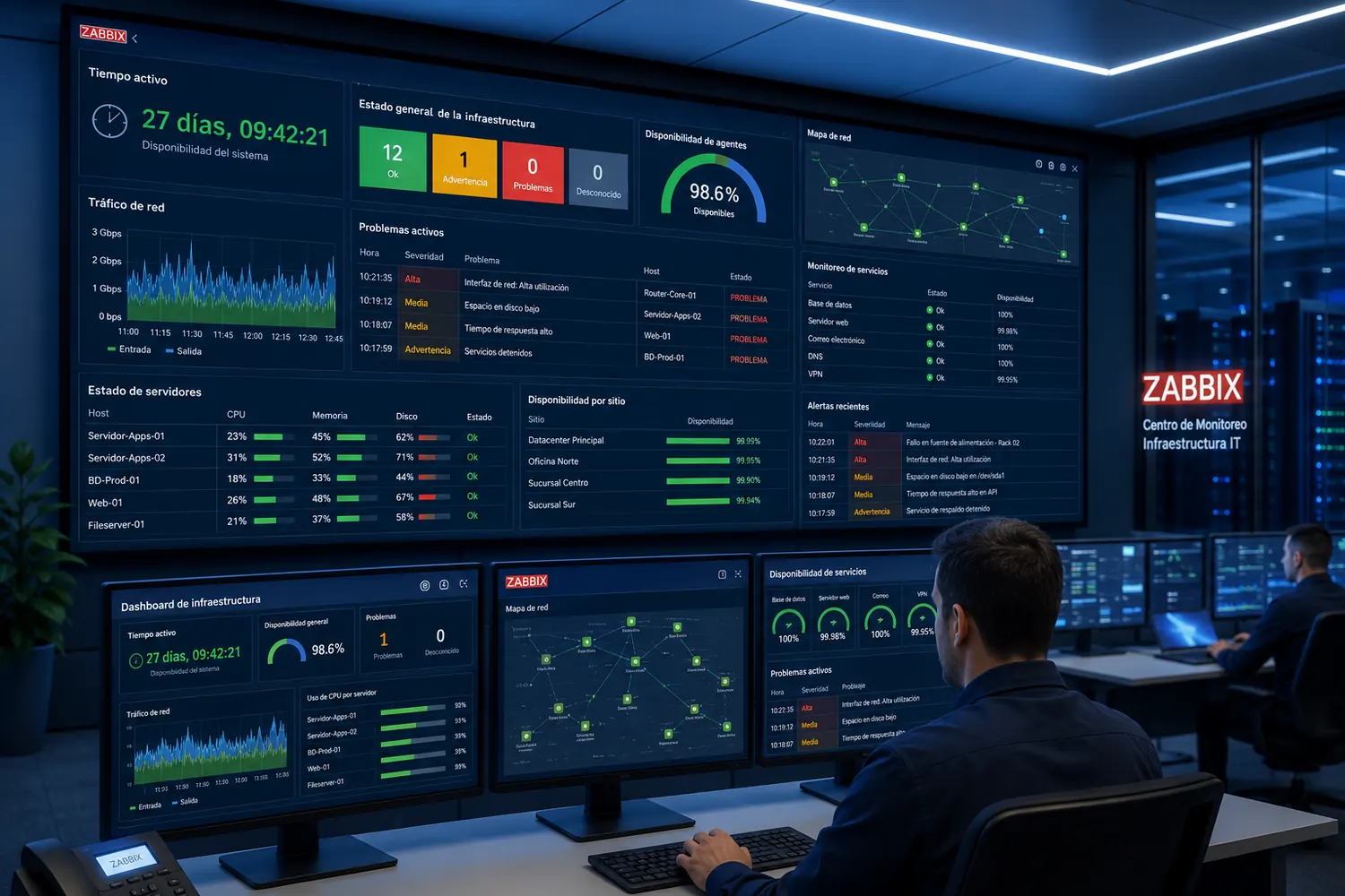 Monitoreo preventivo de infraestructura IT